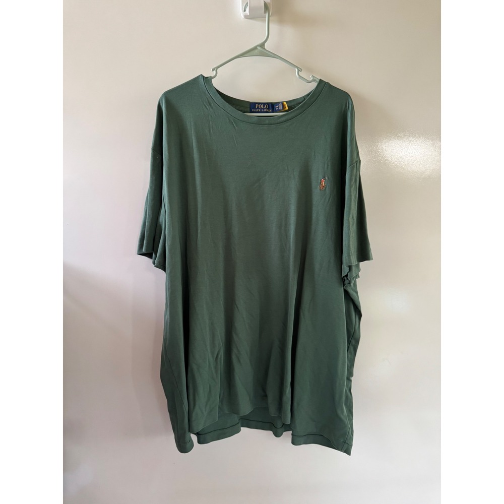 Polo Ralph Lauren Mens 2XB Green Short Sleeve Crewneck Pony Logo T-Shirt
